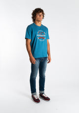 Pantalon Fit Denim Marino