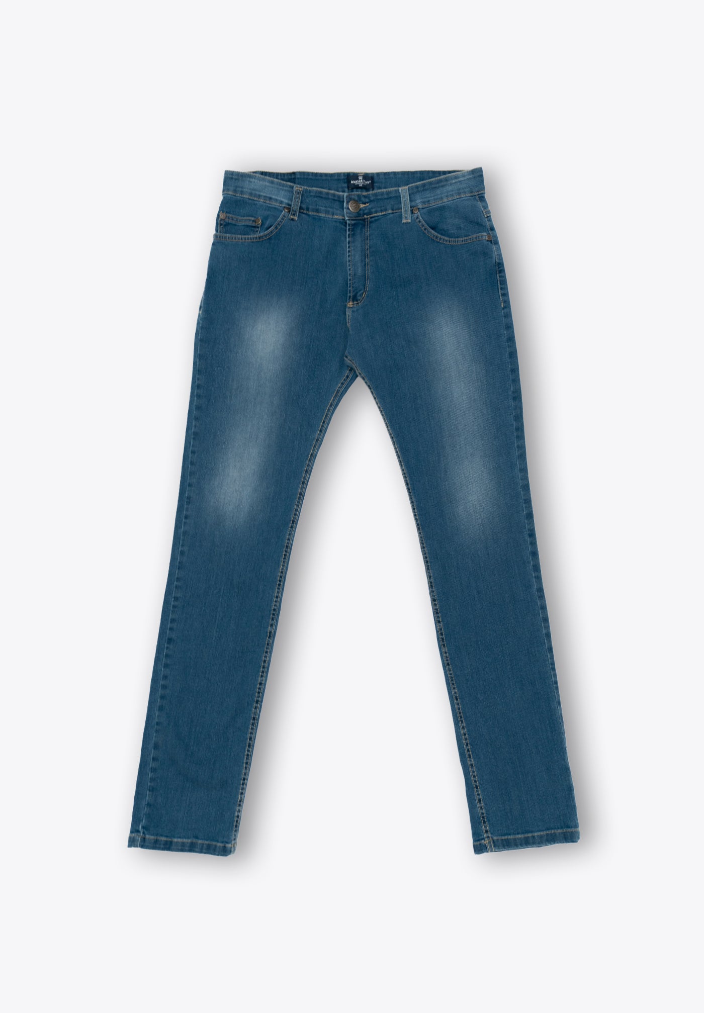 Medium Blue Denim Fit Trousers