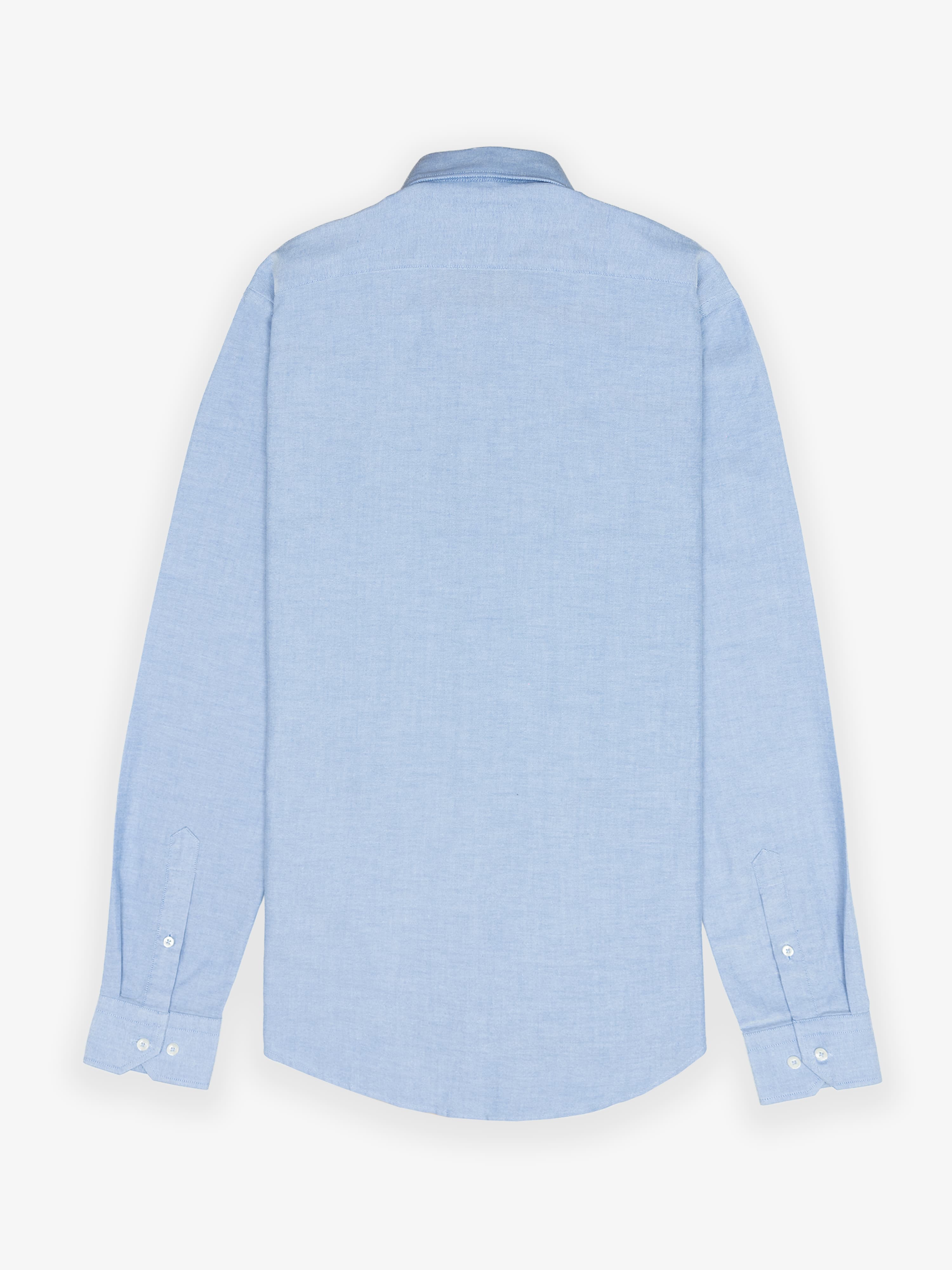 Camisa Cuello Botón Oxford Azul
