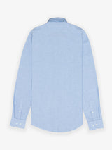 Camisa Cuello Botón Oxford Azul
