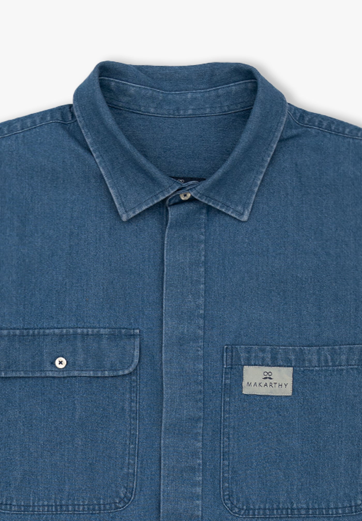 Navy Denim Overshirt