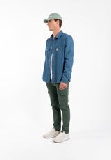 Navy Denim Overshirt