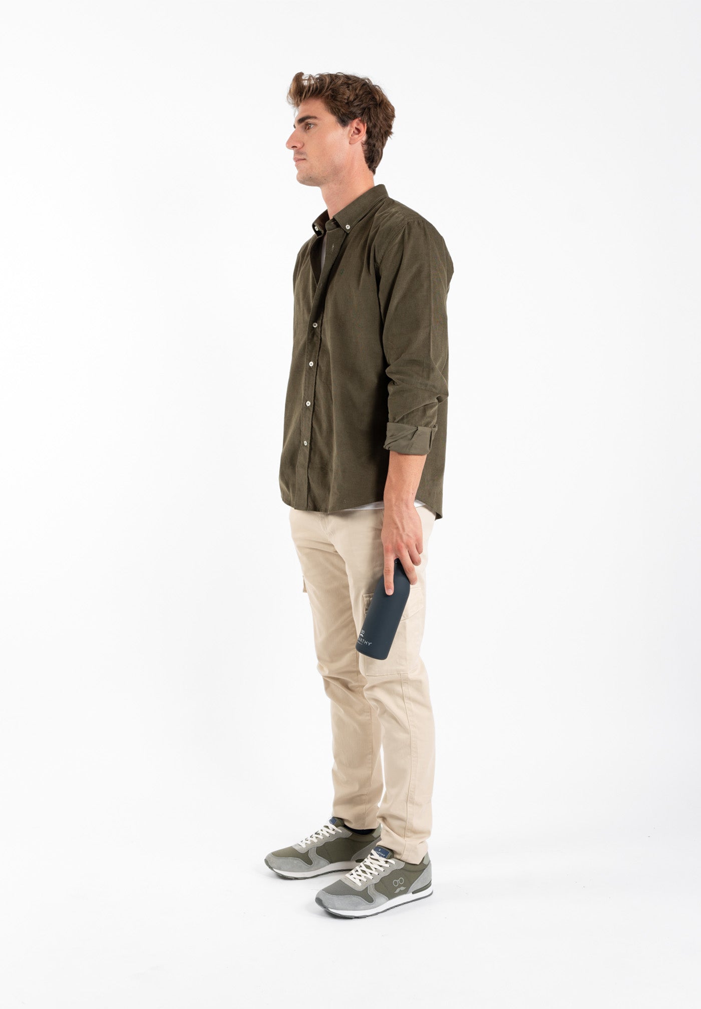 Sobrecamisa Pana Cuello Italiano Kaki