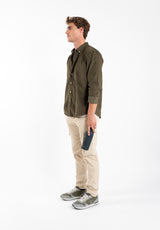 Sobrecamisa Pana Cuello Italiano Kaki
