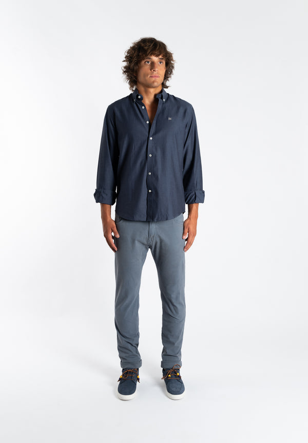 Camisa Sarga Marino