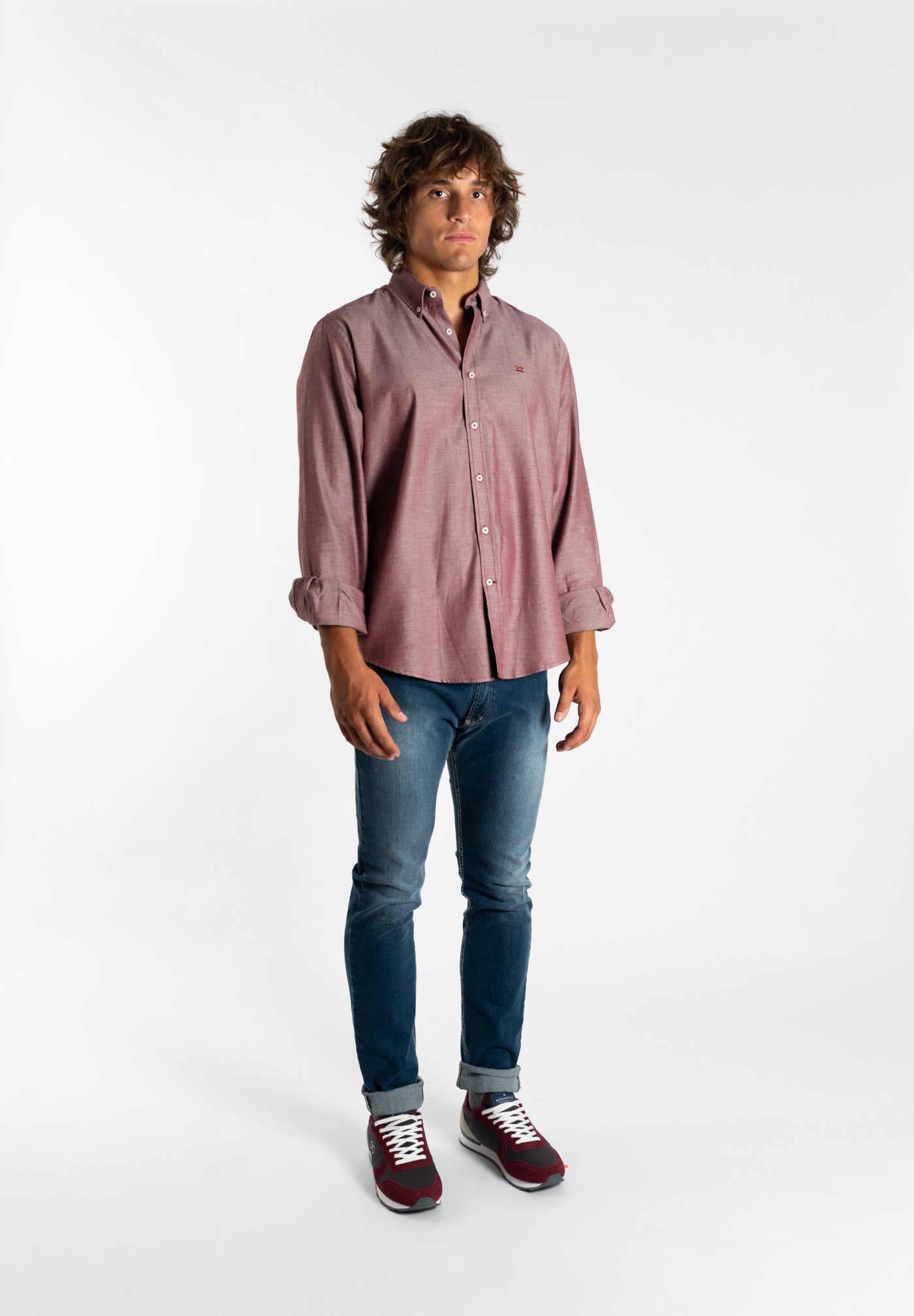 Burgundy Mélange Shirt