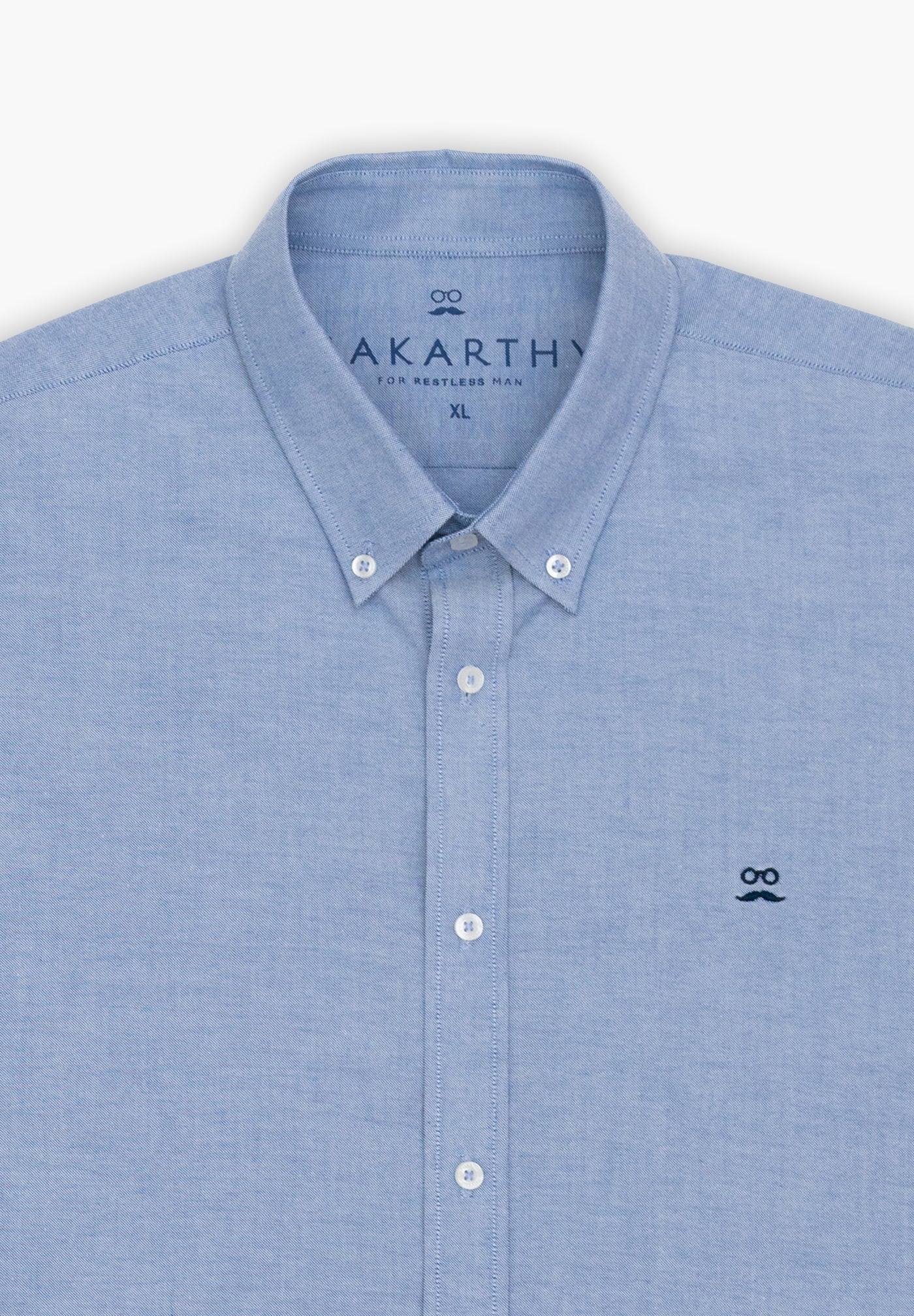Blue Oxford Button Down Shirt
