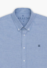 Blue Oxford Button Down Shirt