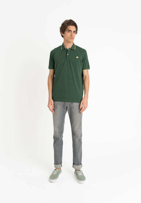 Polo Embroidery Patch Verde Oscuro