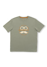 Big Logo Khaki T-Shirt