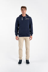 Navy Pocket Print Sweatshirt