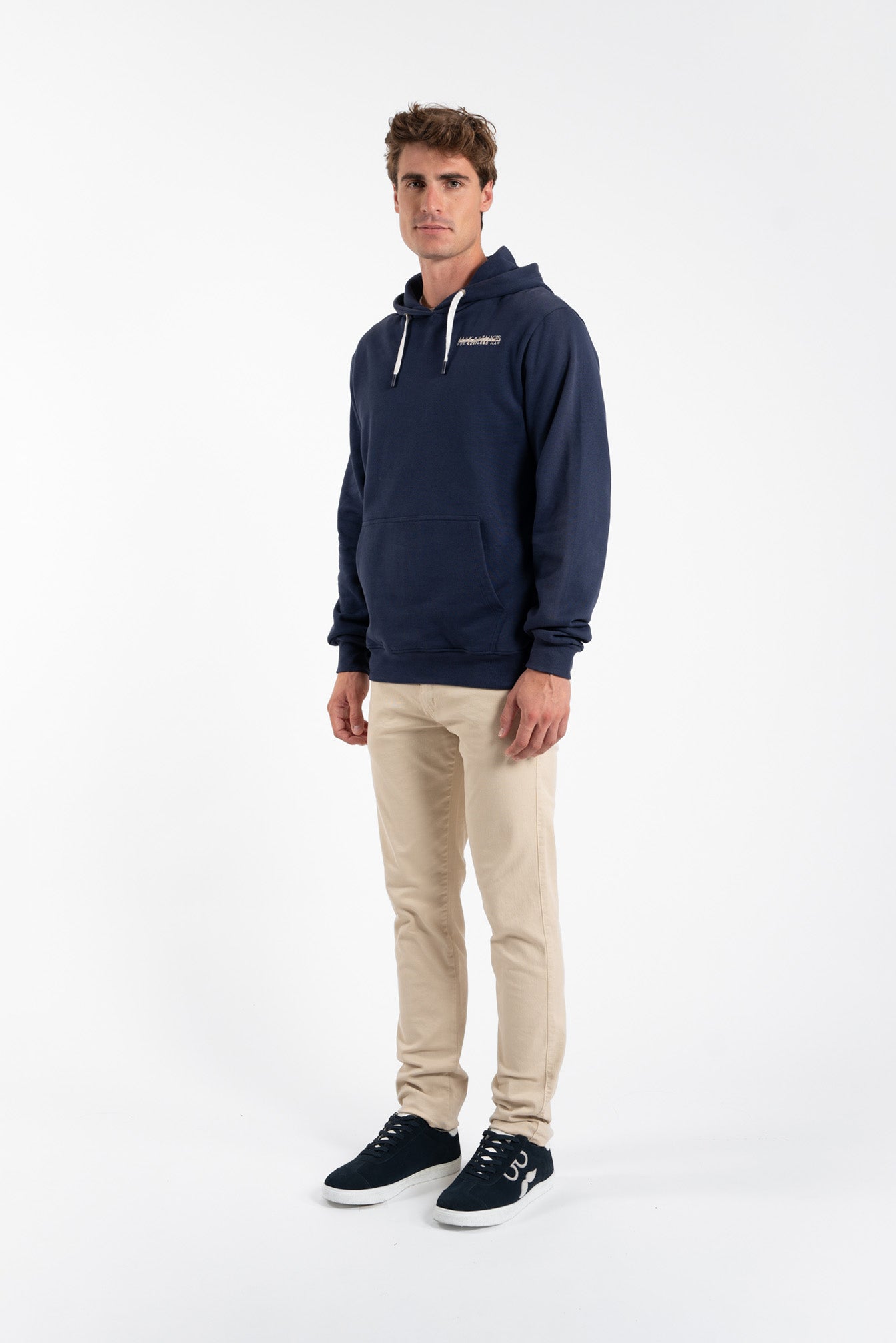 Navy Pocket Print Sweatshirt