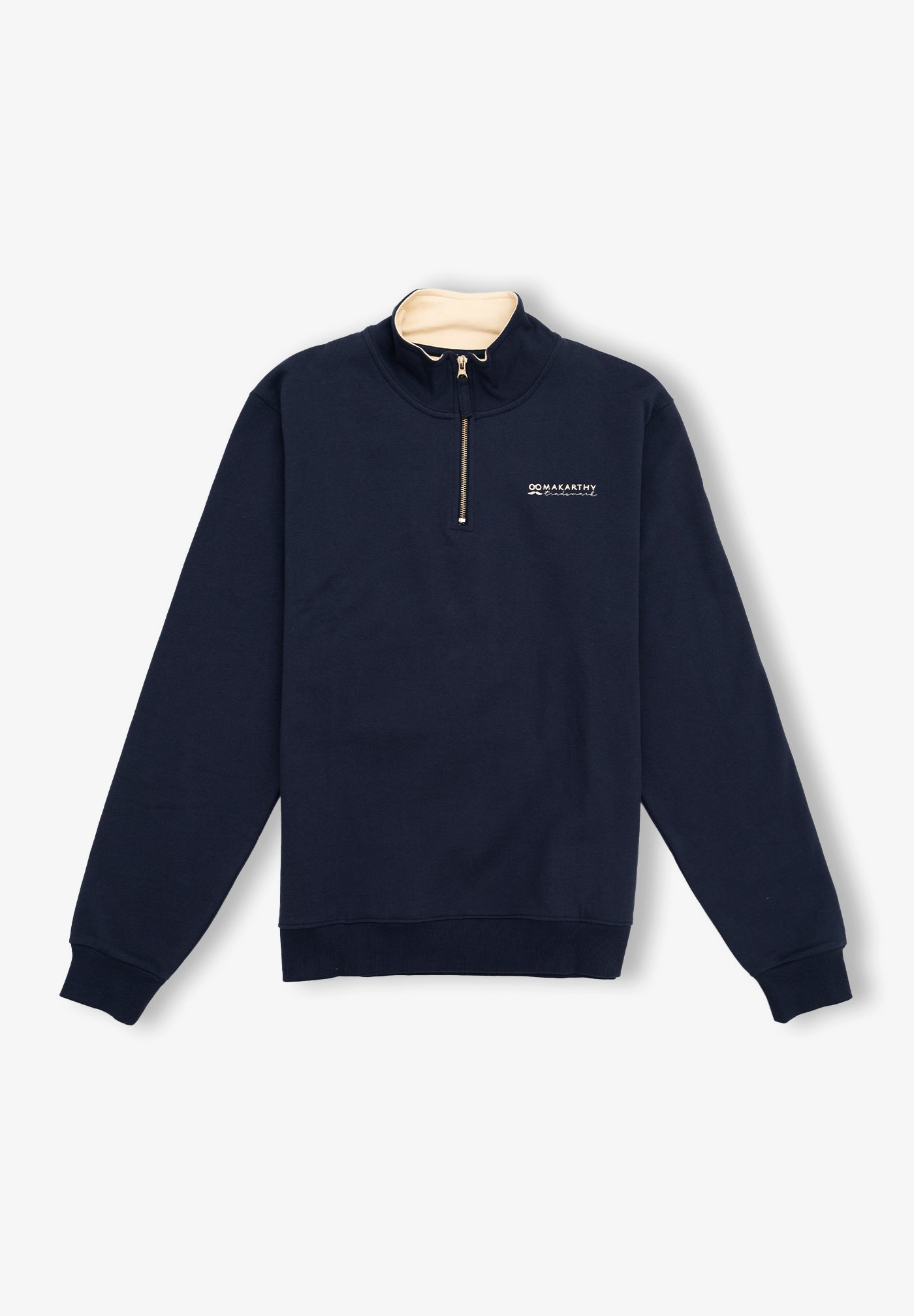Navy High Neck Sweatshirt