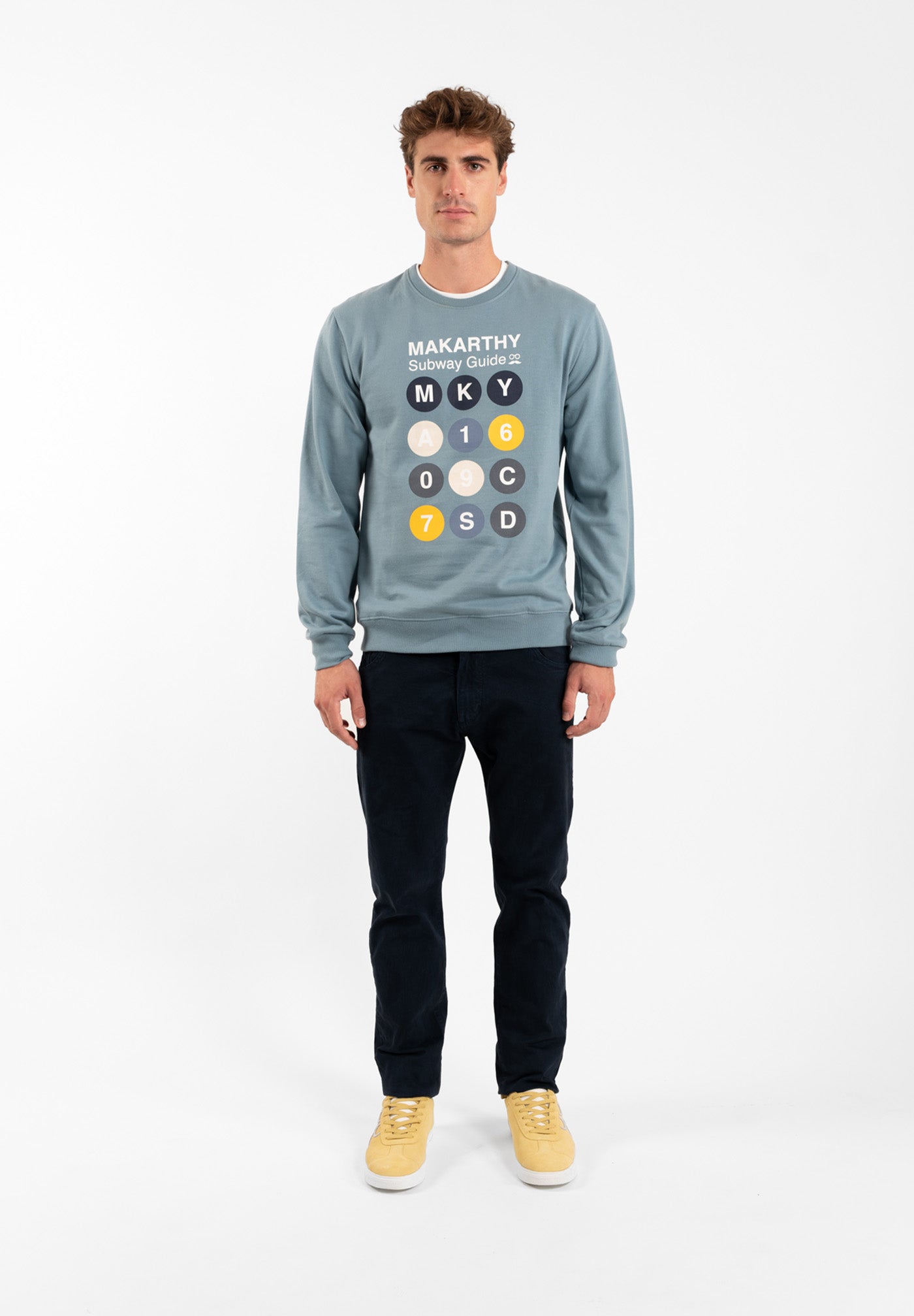 Subway Heather Blue Sweatshirt