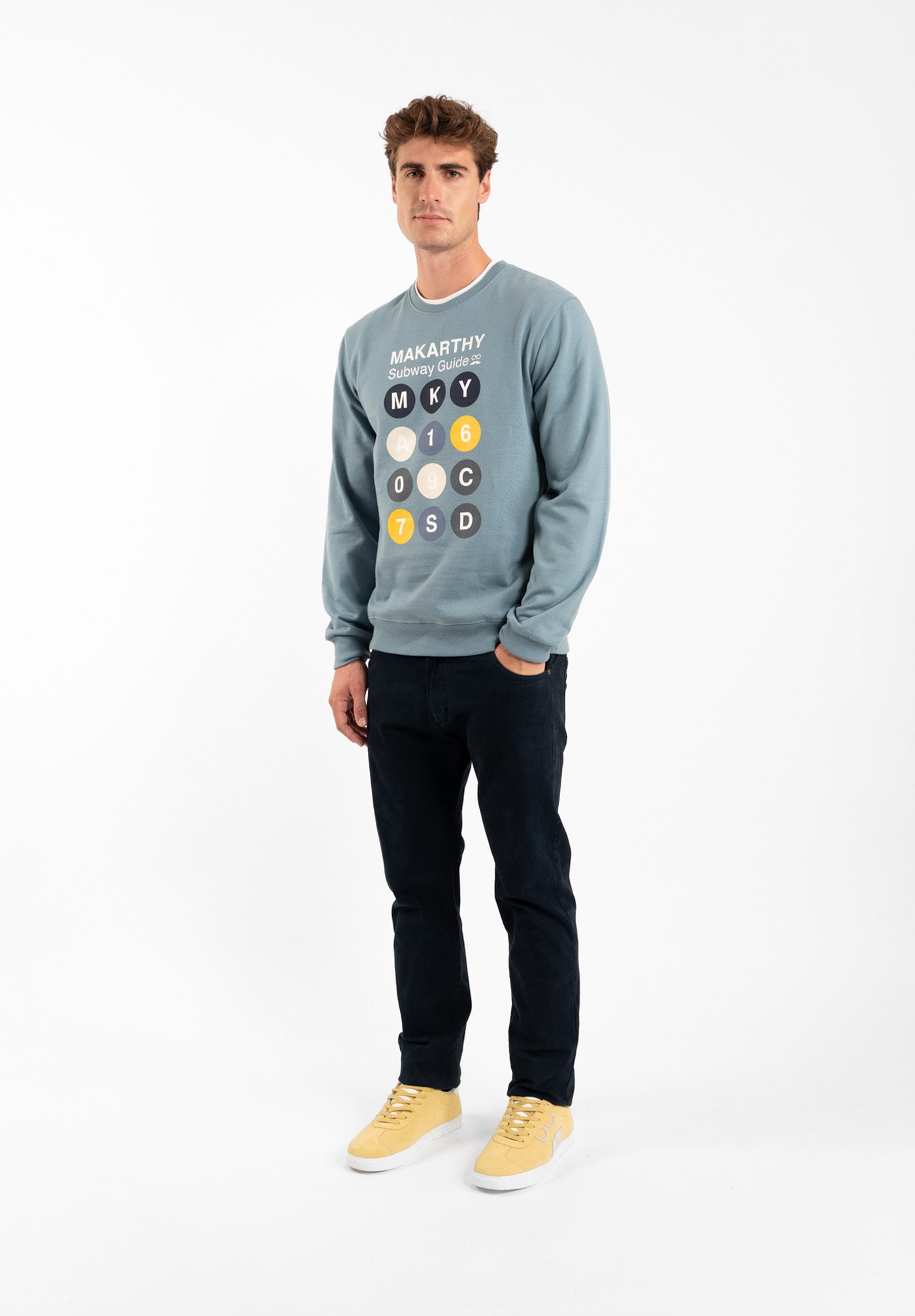 Subway Heather Blue Sweatshirt