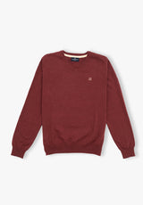 Burgundy V-Neck Sweater