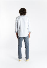 Grayish Blue Five-Pocket Trousers