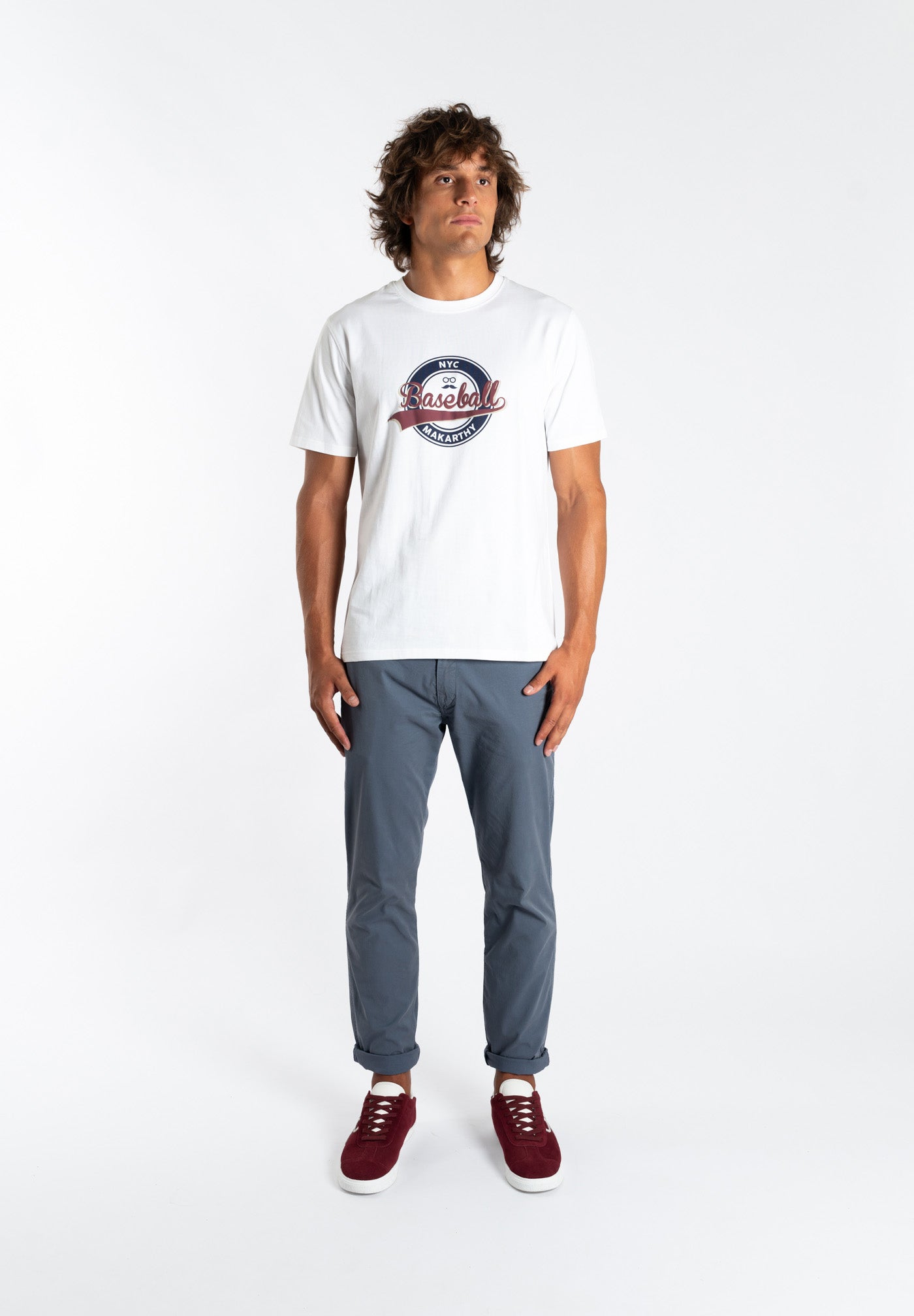 Grayish Blue Comfort Trousers