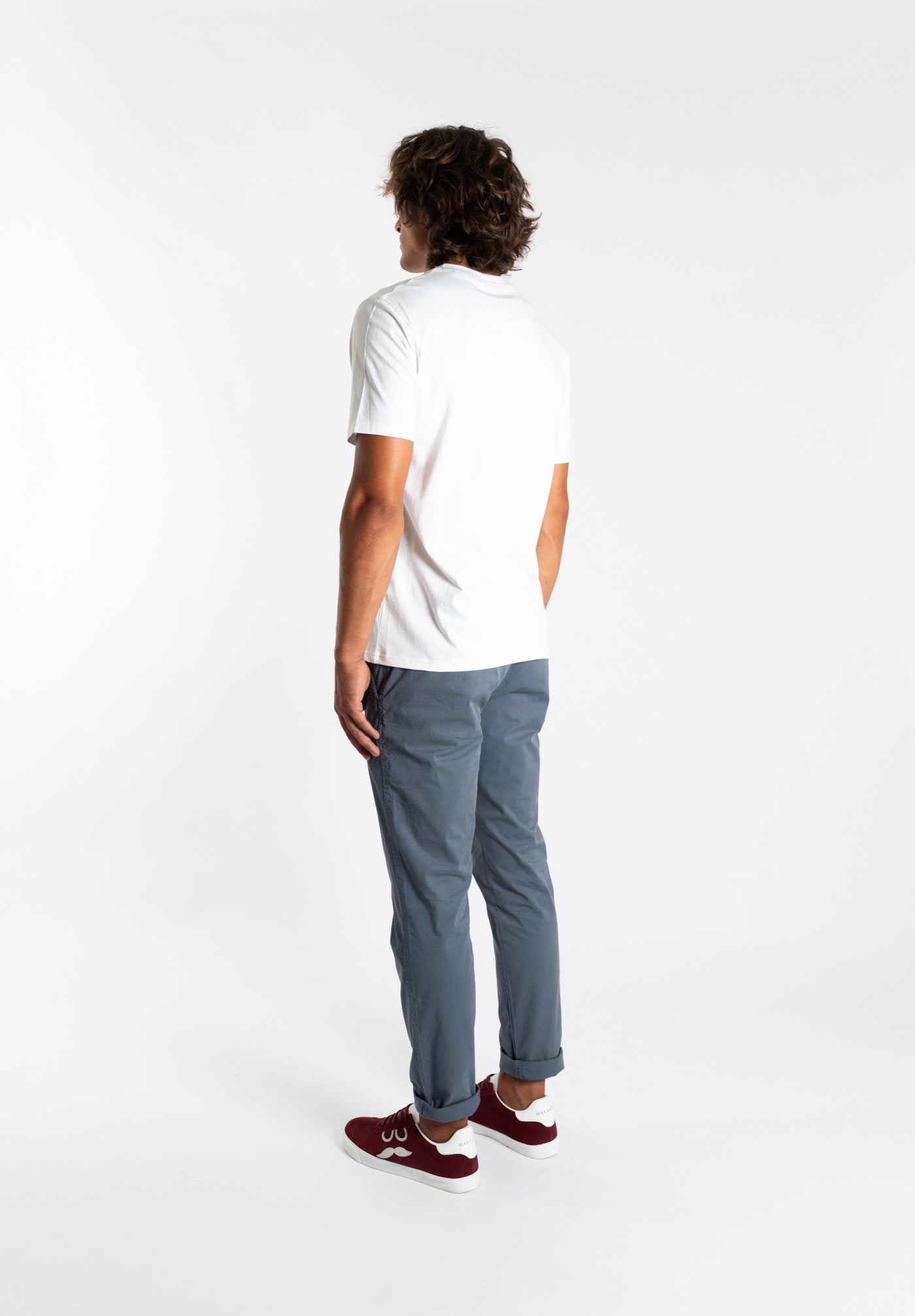 Grayish Blue Comfort Trousers