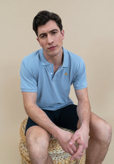 Navy Linen Bermuda Shorts