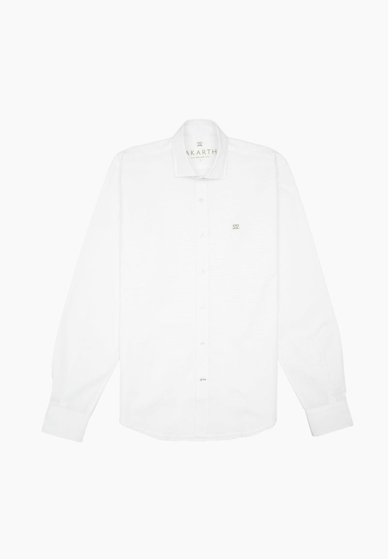 Camisa Fil A Fil Italiano Blanco