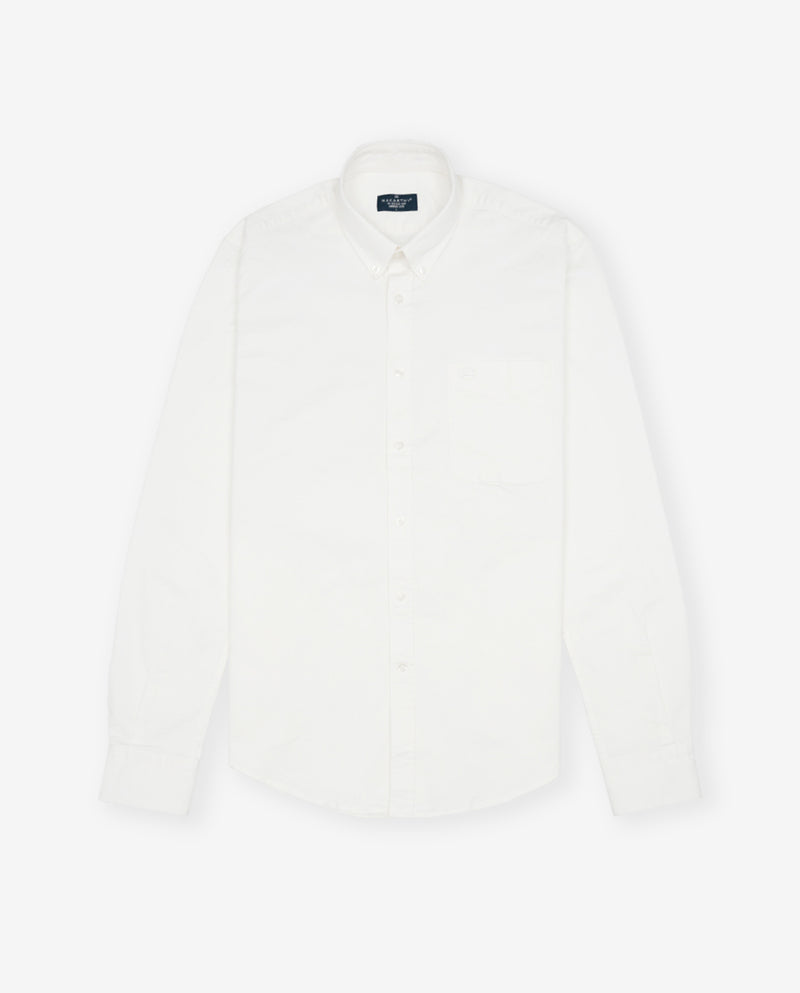 Camisa Sarga Garment Blanco