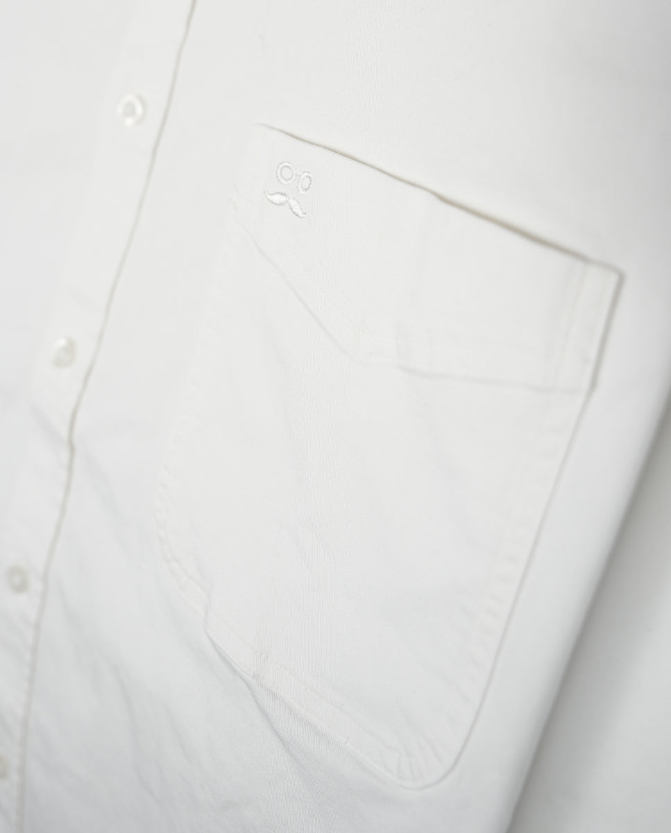 Camisa Sarga Garment Blanco