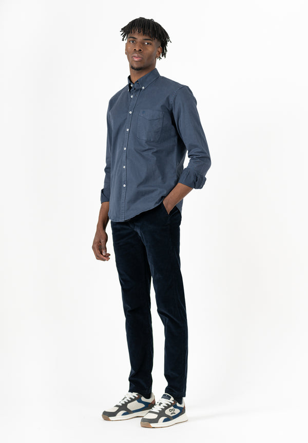 Camisa Sarga Garment Índigo