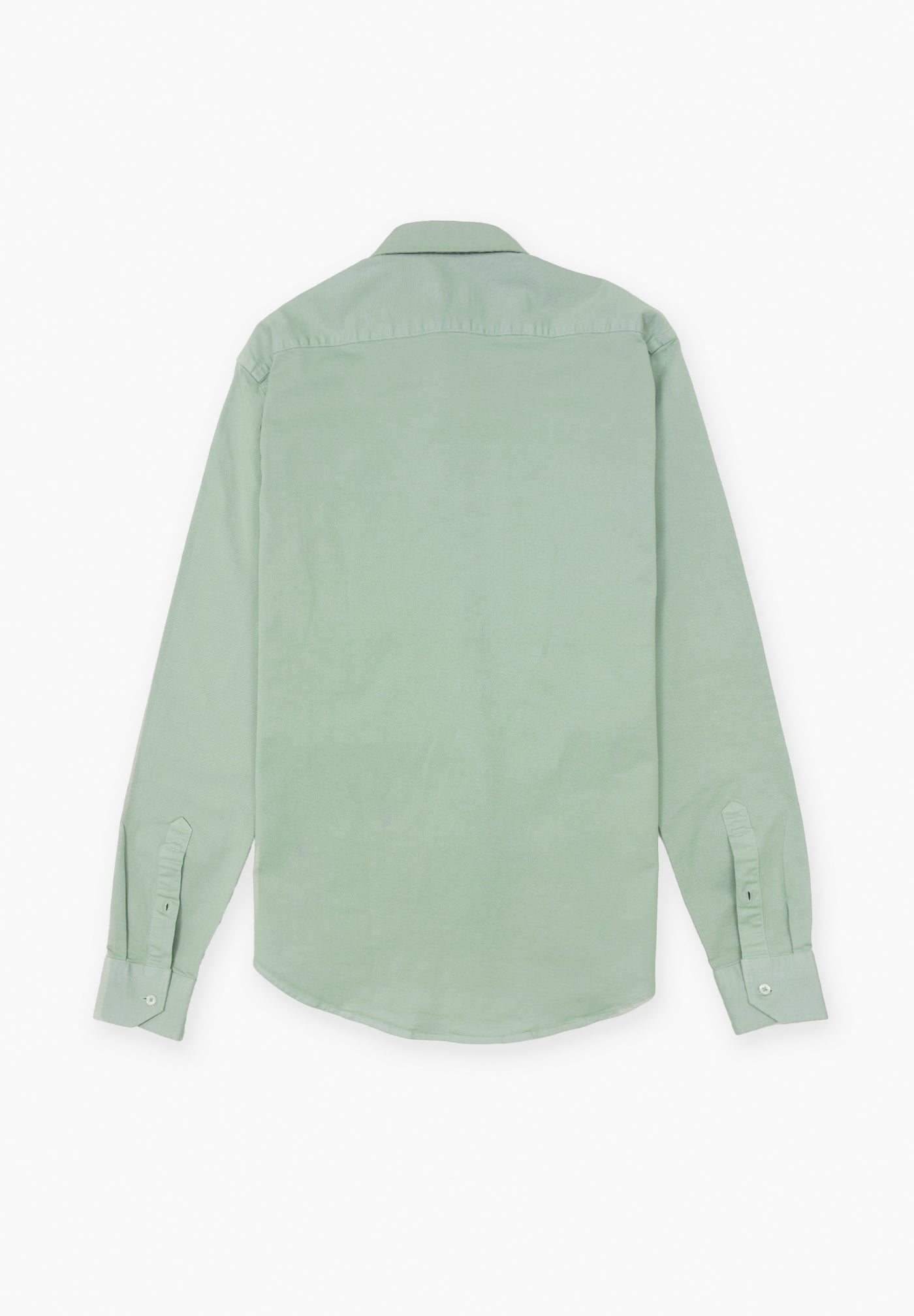 Olive Twill Button-Down Shirt