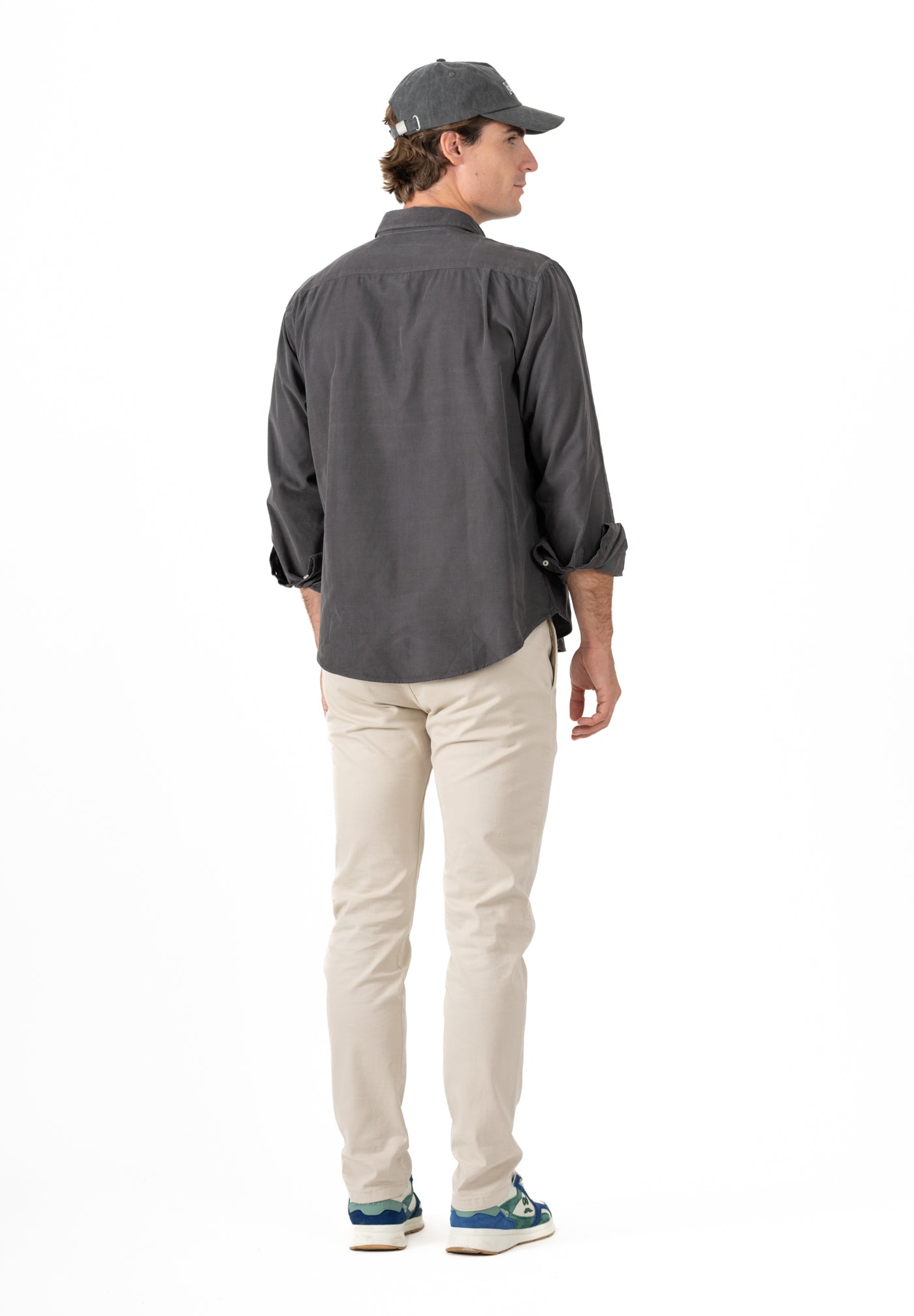 Dark Grey Corduroy Shirt