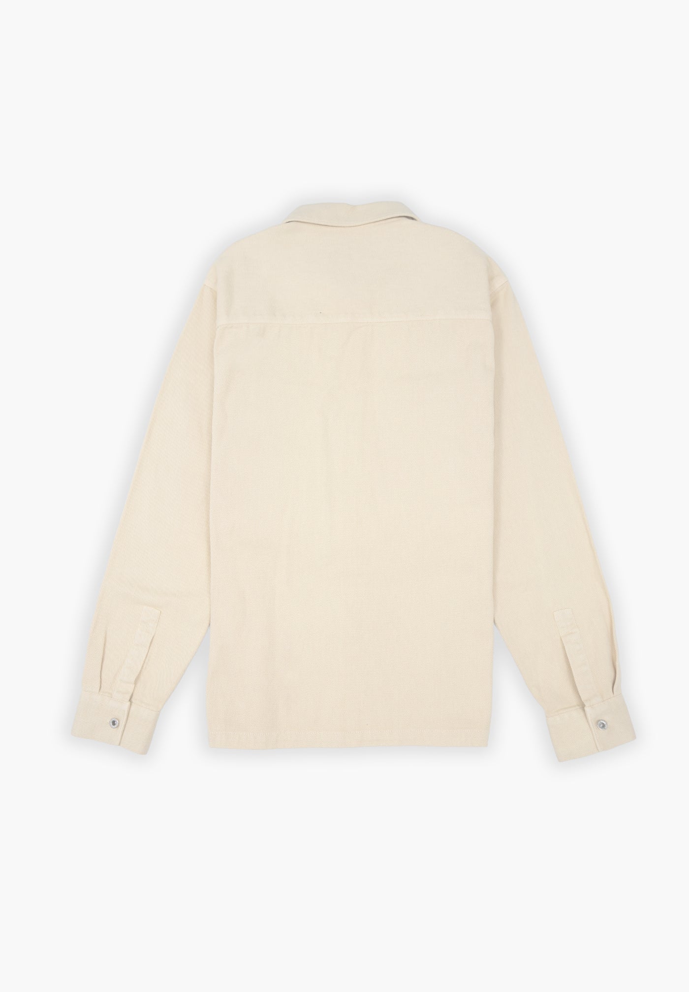 Beige Rivet Twill Overshirt