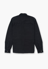Riveted Twill Overshirt Navy