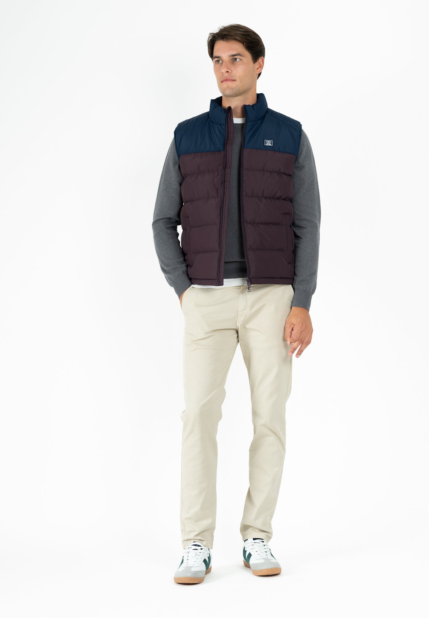 Dark Cherry Two-Tone Vest