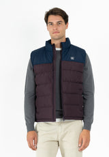 Dark Cherry Two-Tone Vest