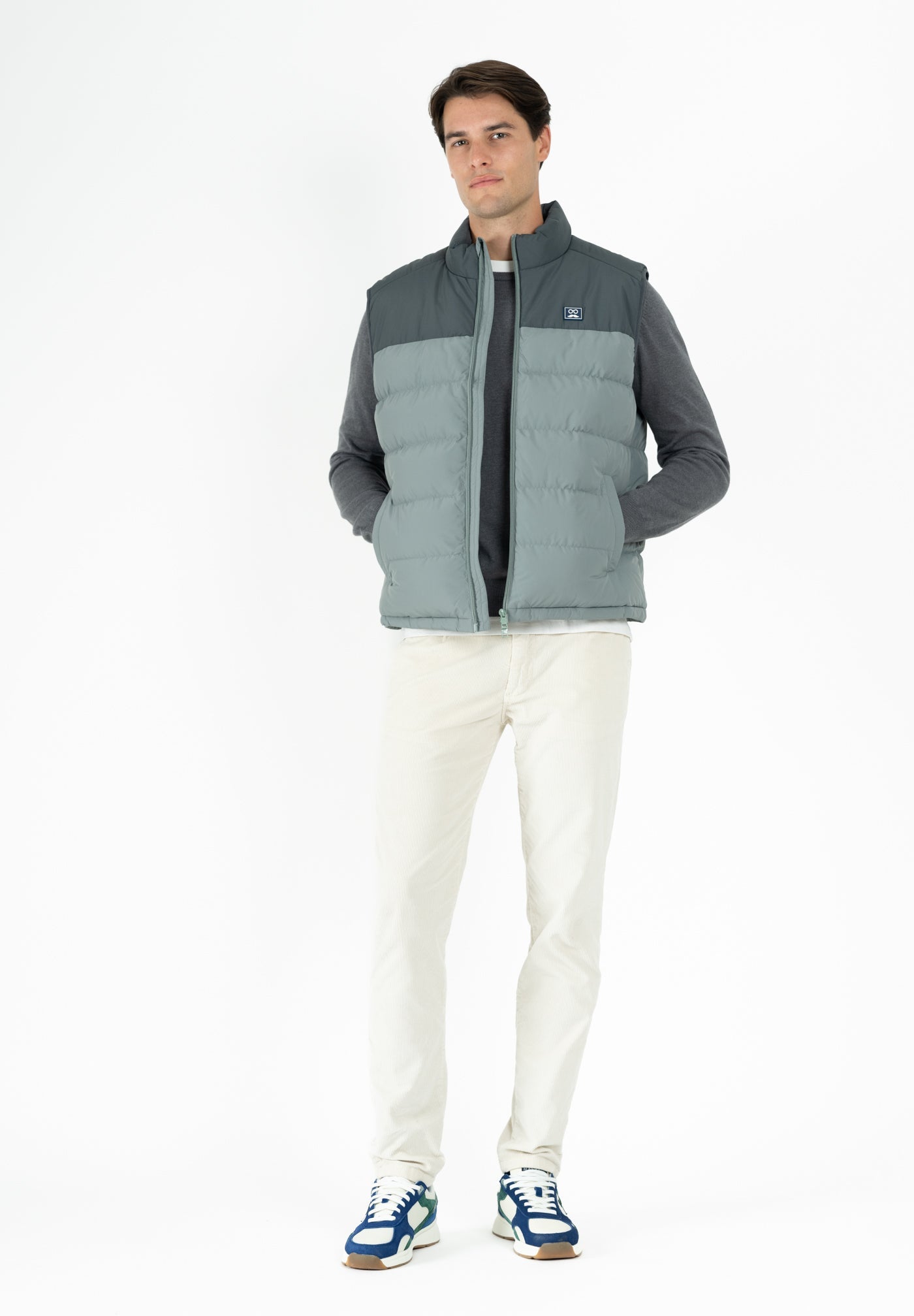 Dark Gray Bicolor Vest