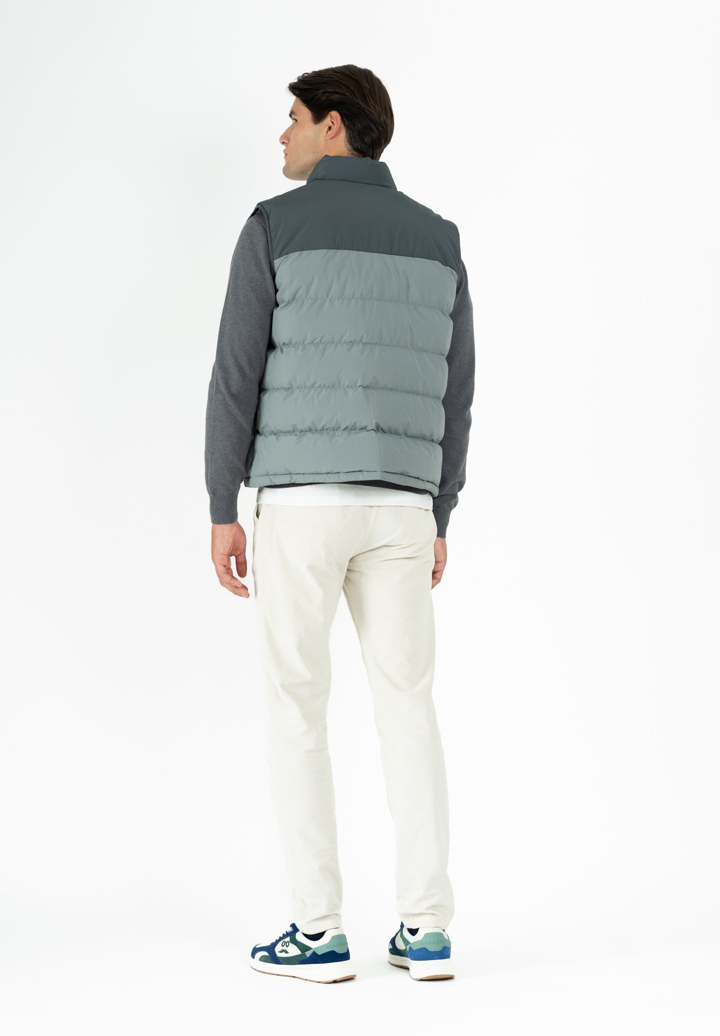 Dark Gray Bicolor Vest