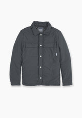 Dark Grey Quilted Overshirt