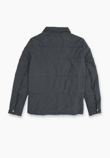 Dark Grey Quilted Overshirt