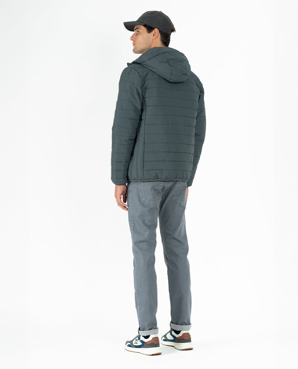Ultralight Dark Gray Hooded Jacket
