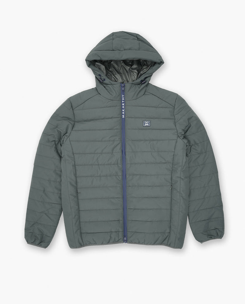 Chaqueta Ultralight Capucha Gris Oscuro