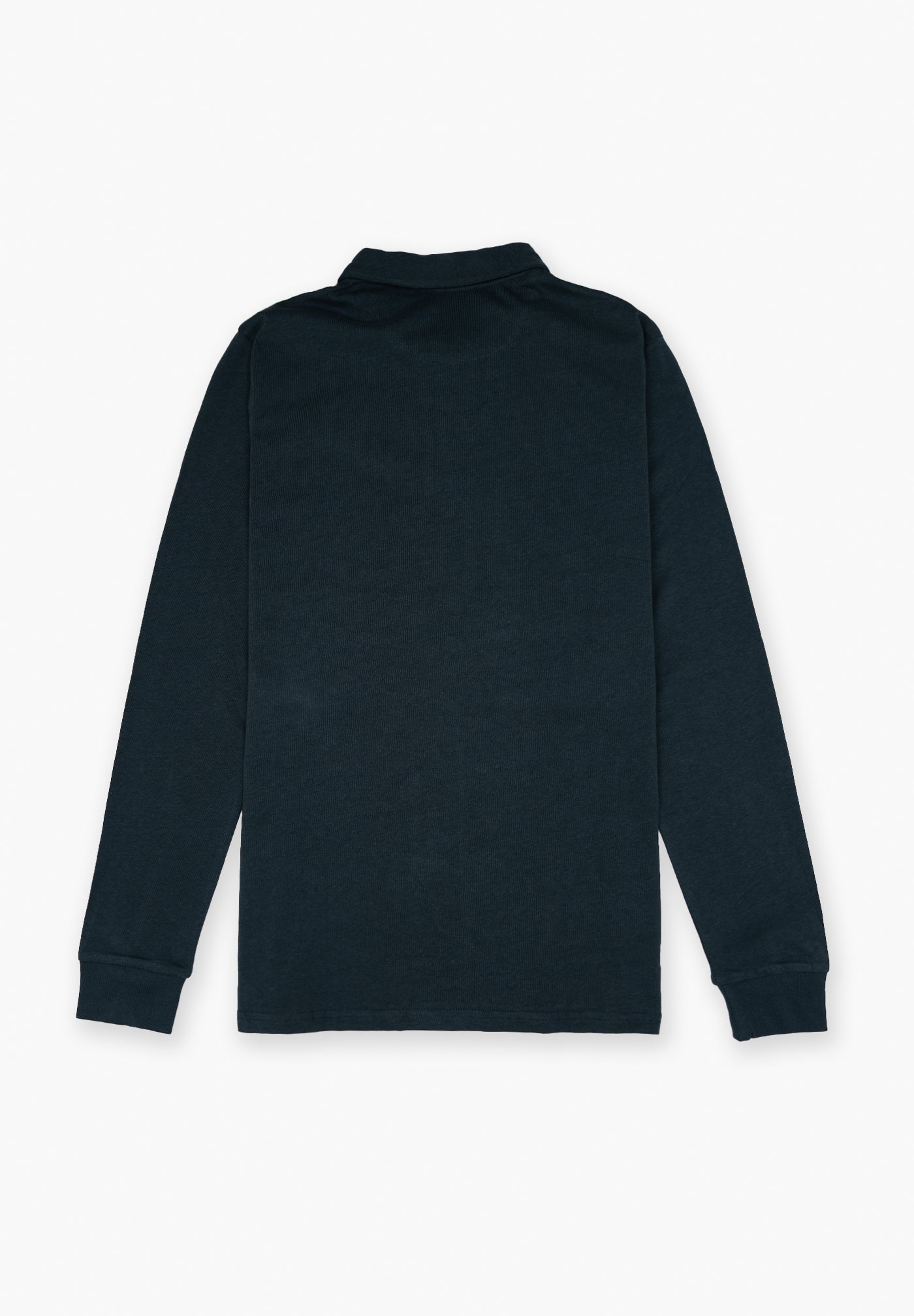 Makarthy Petroleum Blue Long-Sleeved Polo Shirt