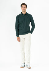 Makarthy Classic Long Sleeve Polo Dark Green