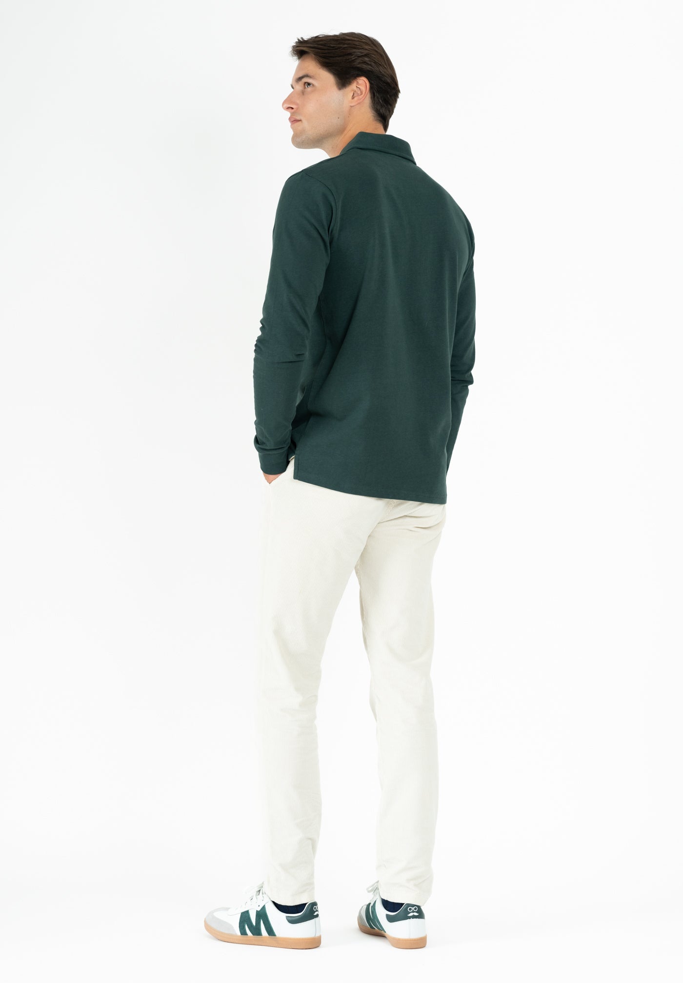 Makarthy Classic Long Sleeve Polo Dark Green
