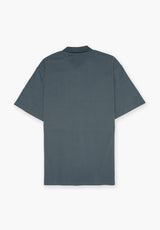 Polo Clásico Oversize Gris Oscuro