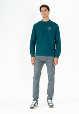 Casual Long T-Shirt in Royal Blue