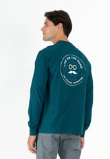 Casual Long T-Shirt in Royal Blue