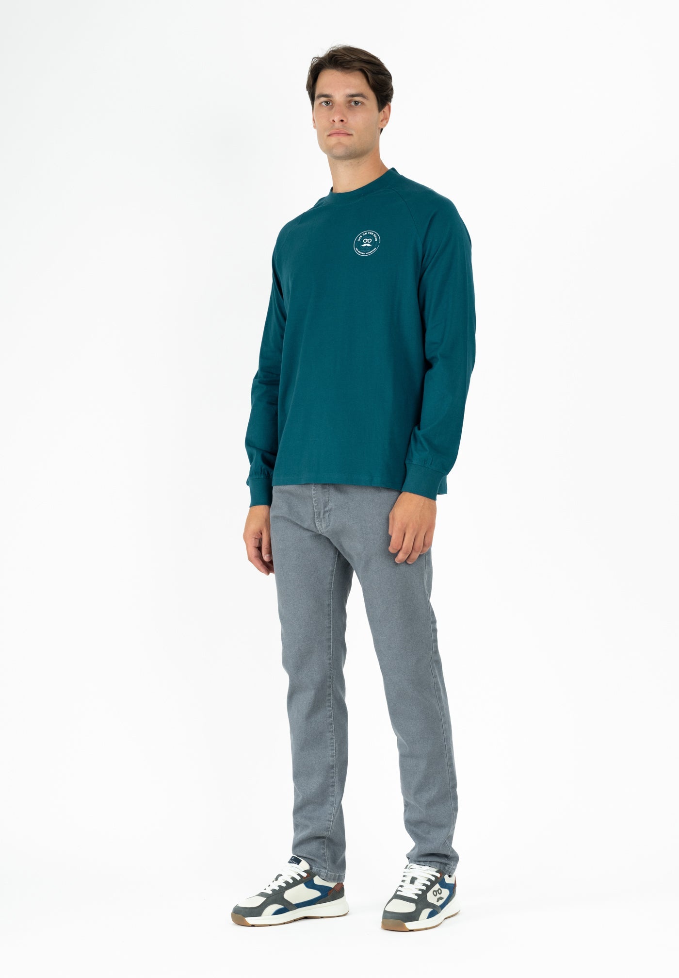 Casual Long T-Shirt in Royal Blue