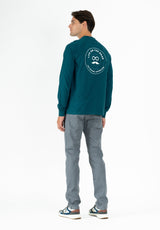 Casual Long T-Shirt in Royal Blue