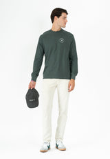 Dark Grey Casual Long Patch T-Shirt