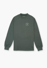 Dark Grey Casual Long Patch T-Shirt